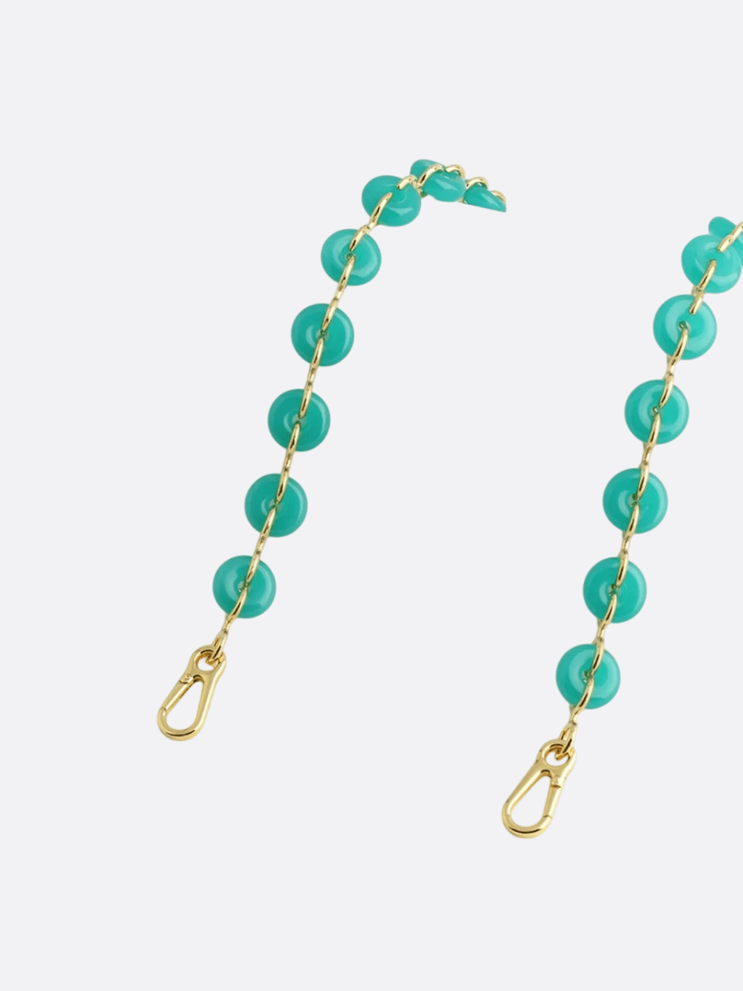bandoulière chaine pour sac turquoise