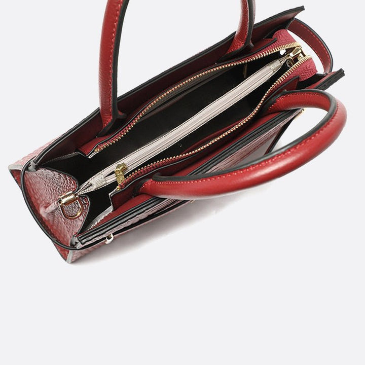 Bolso trapecio de cocodrilo