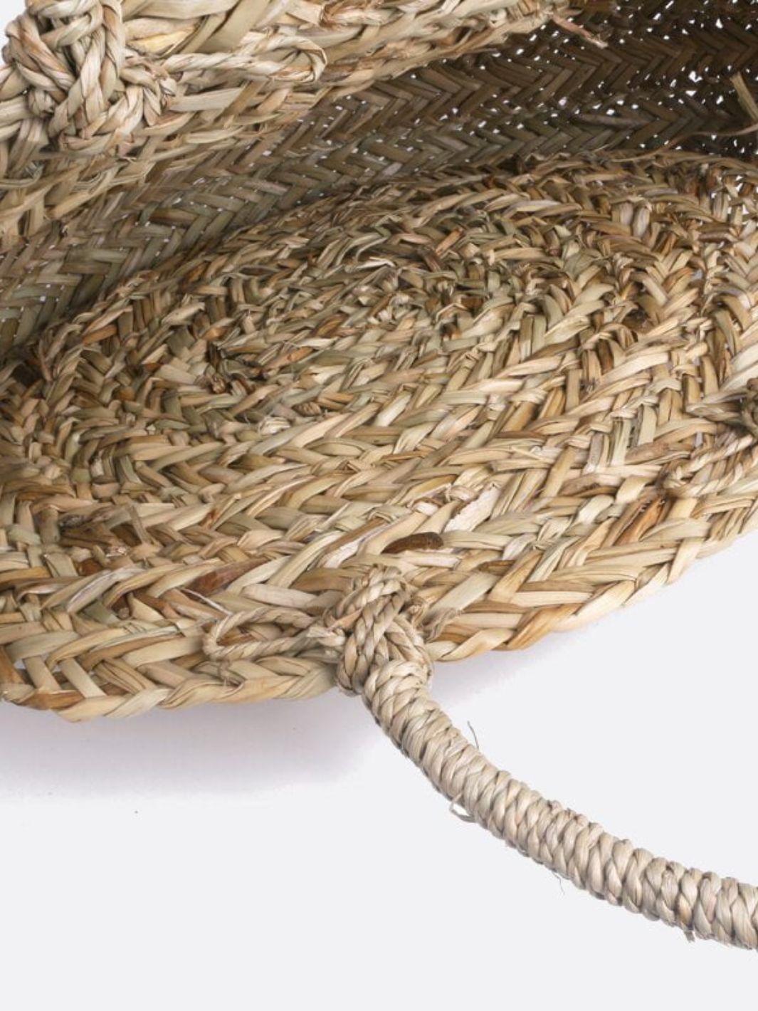 Bolso redondo de mimbre