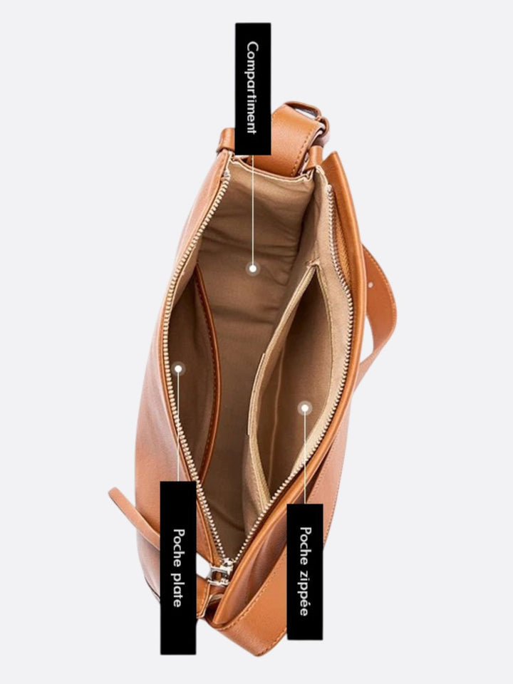 Bolso bandolera de piel suave