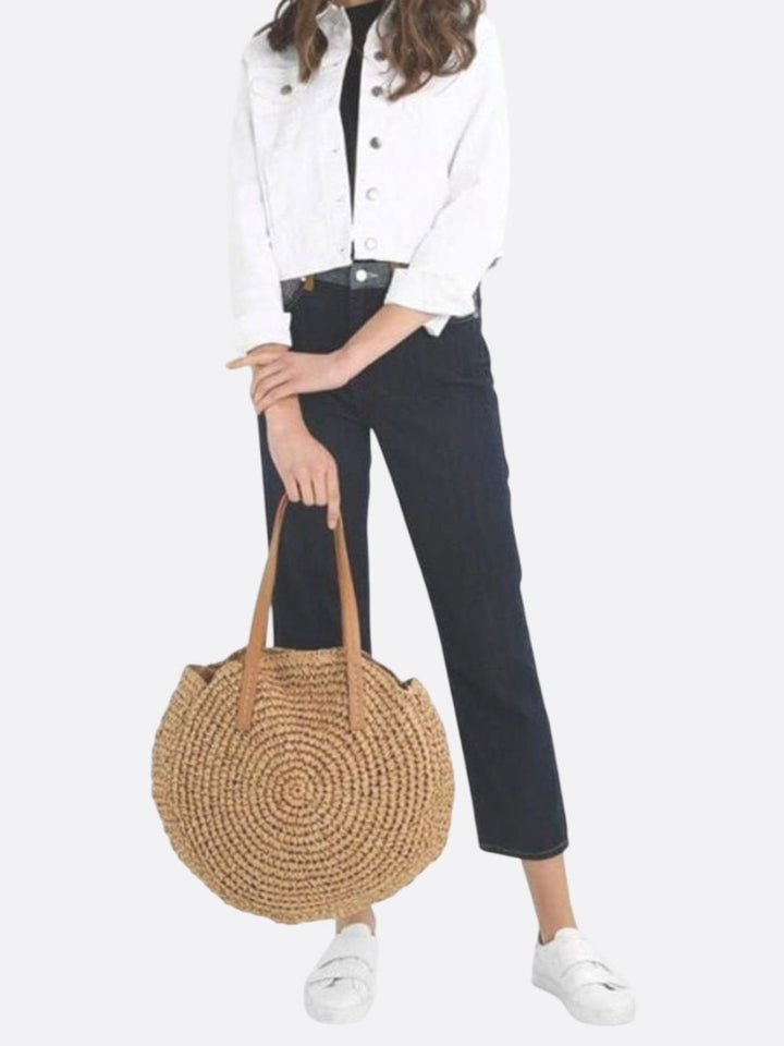 sac paille femme